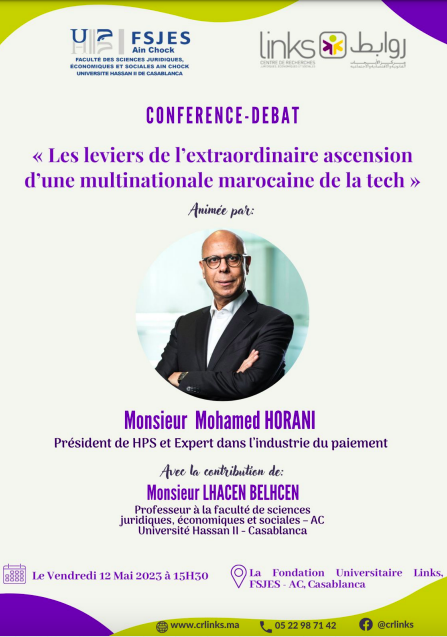You are currently viewing Conférence-débat : Les leviers de l’extraordinaire ascension d’une multinationale marocaine de la tech
